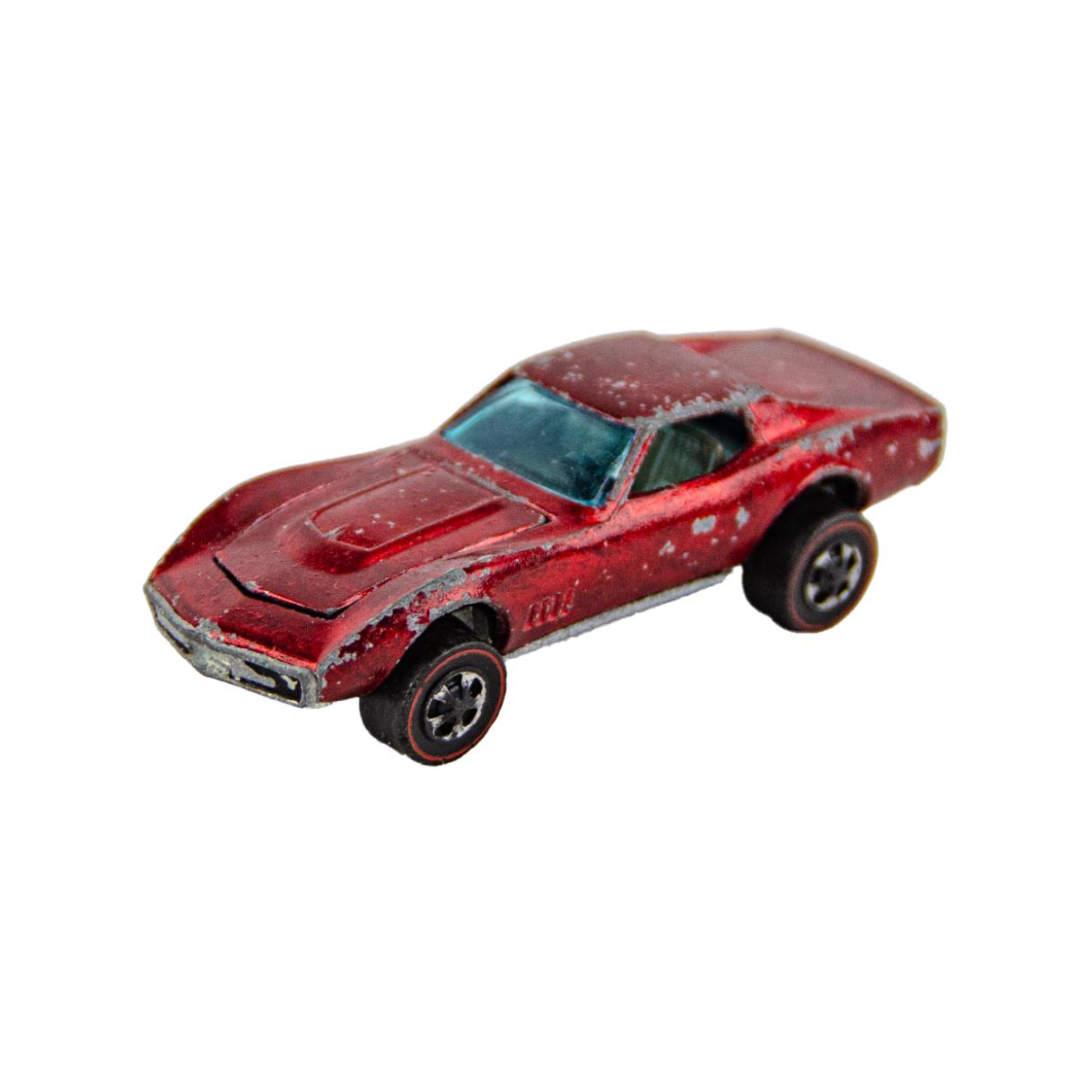 Vintage 1967 Hot Wheels Mattel Redline Custom Corvette Red 1