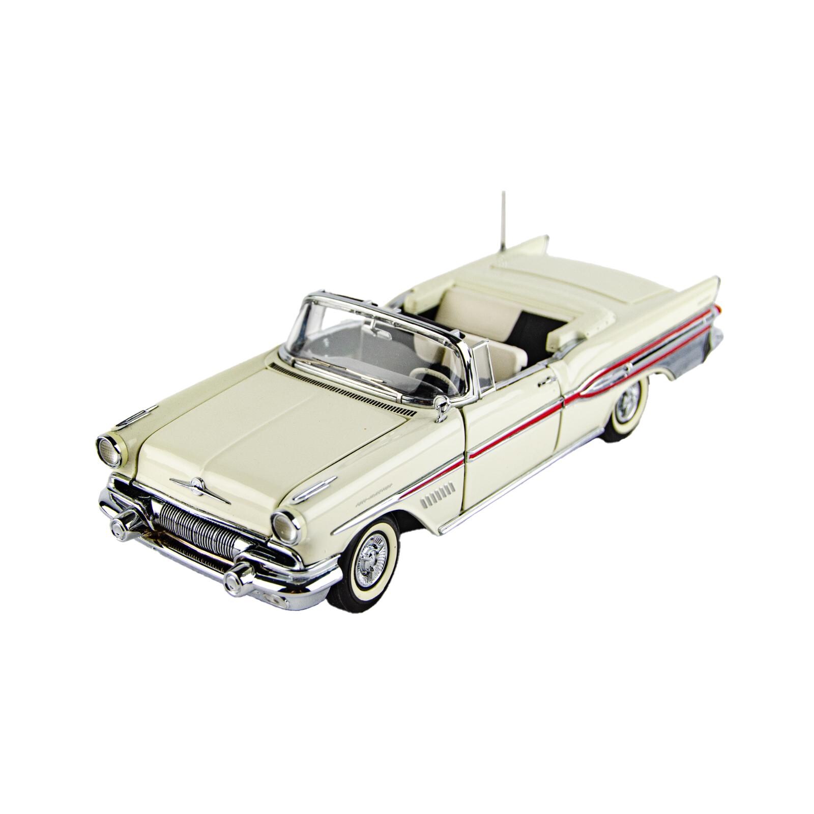 Franklin Mint 1957 Pontiac Bonneville Convertible White 1:24 Scale