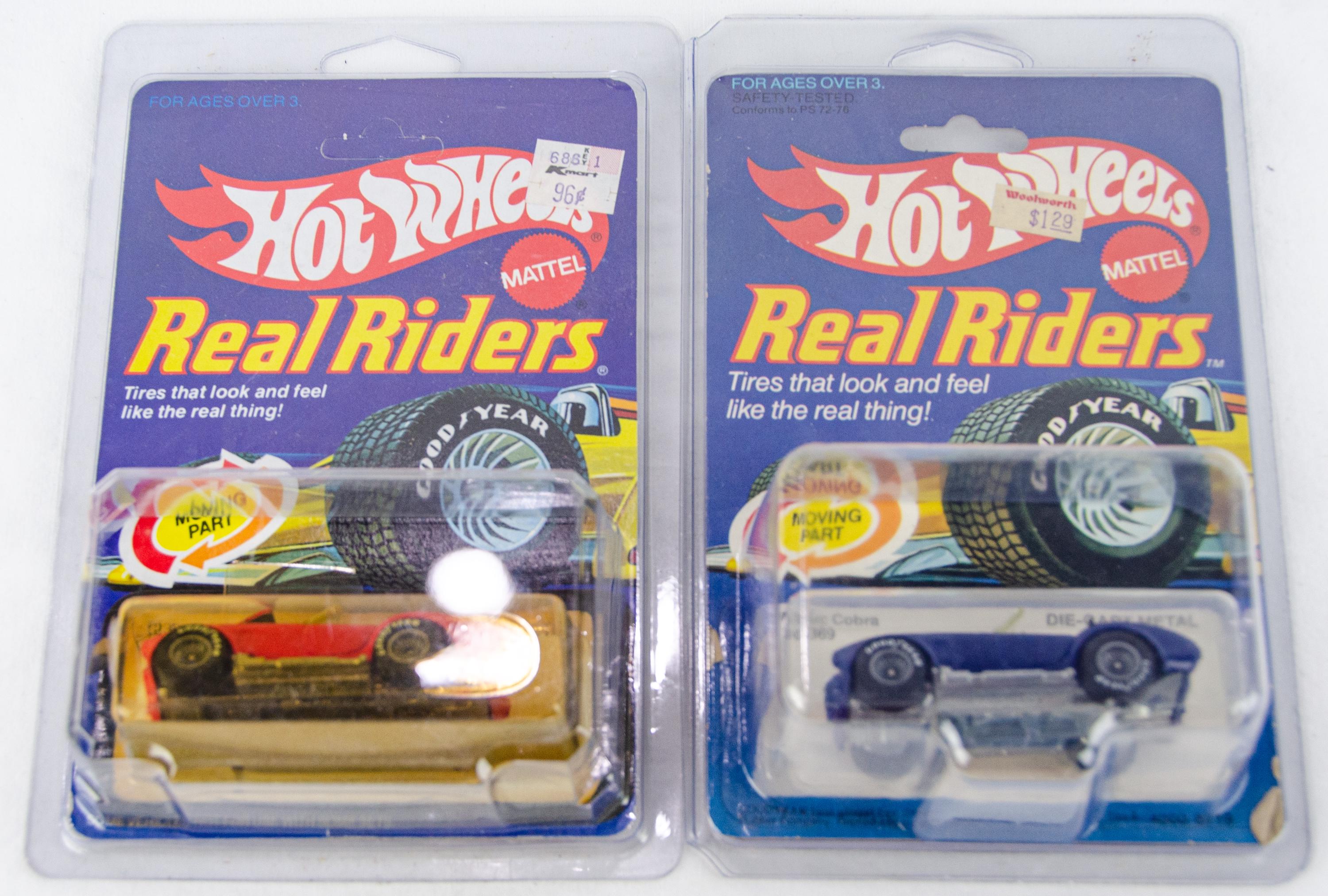 Hot Wheels 1982 Real Rider 4369 & 2535 Classic Cobra Diecast Model 