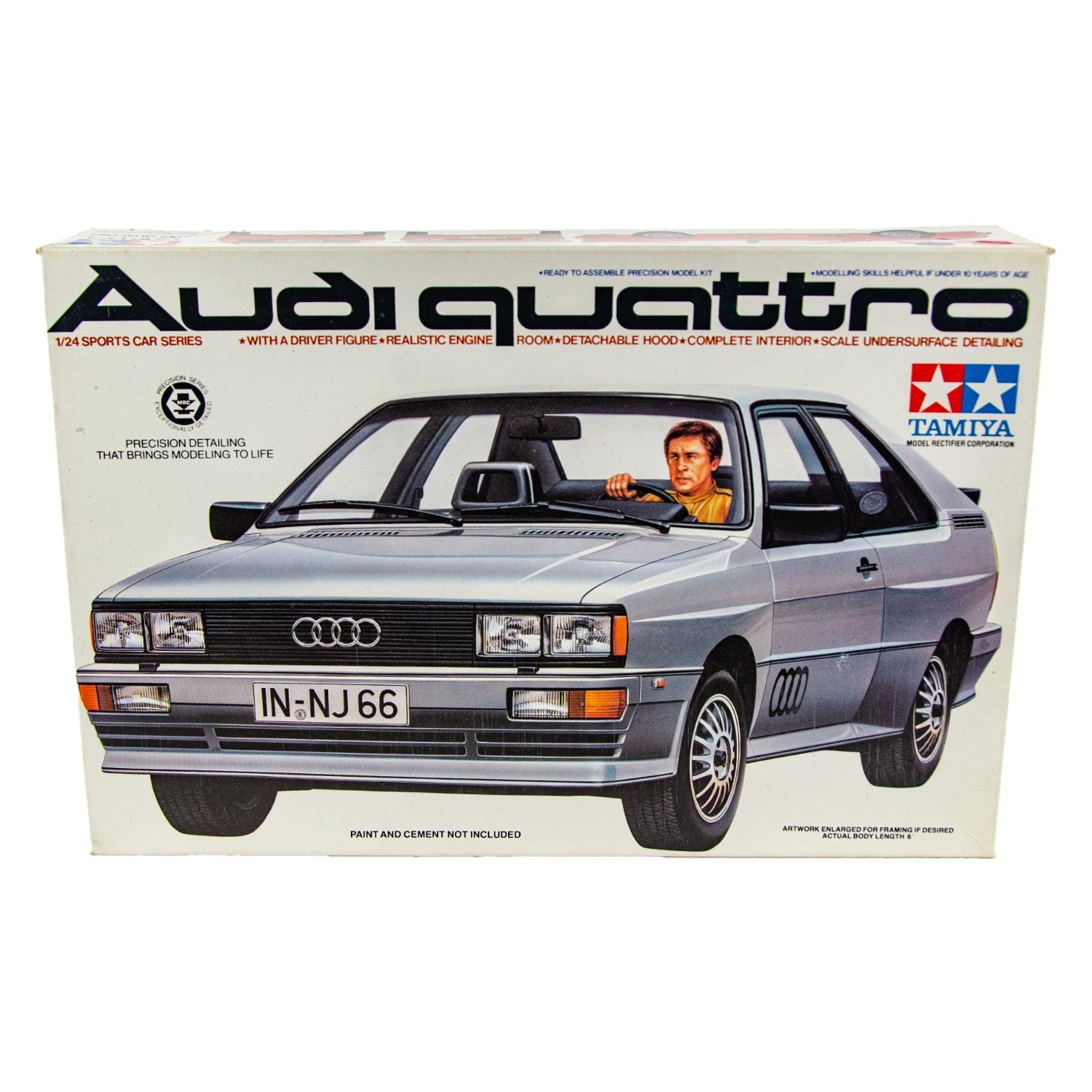 AUDI SPORT QUATTRO レジンキット 1:24 Vintage Tamiya 2431A Audi Quattro Japan 1:24 Scale Plastic Model