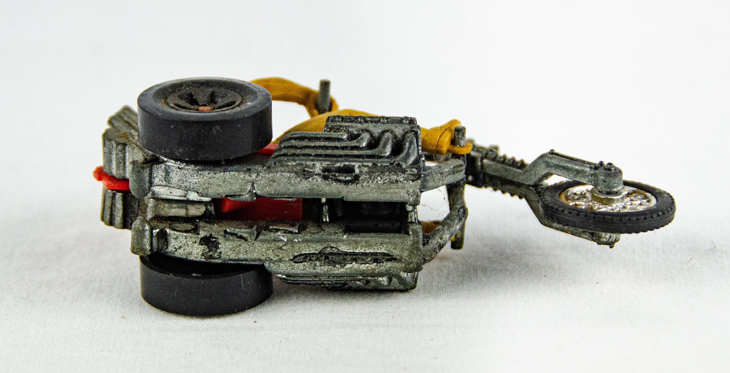 1970s Hot Wheels Mattel Rrrumblers Red Torque Chop W/ Rider