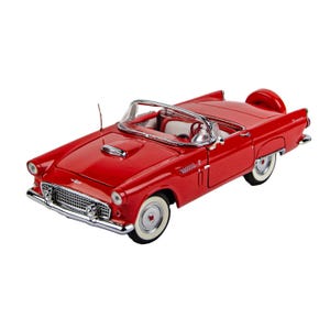 Danbury Mint 1956 Ford Thunderbird w/ Hardtop Red 1:24 Scale Diecast Model Car