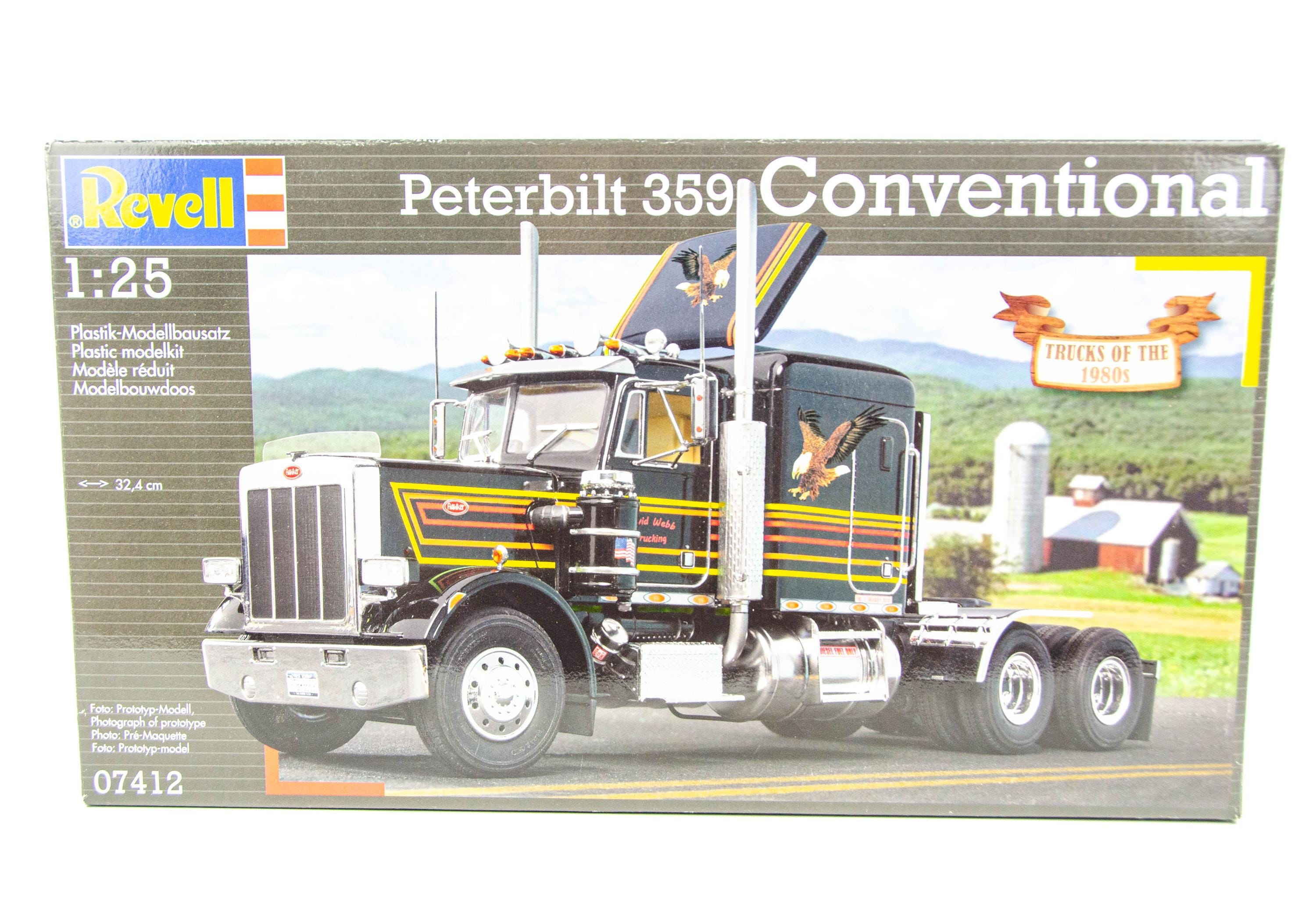 Revell 1/25 Peterbilt 359 Conventional Semi Tractor Truck Model