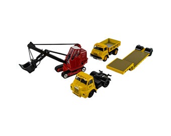 Corgi Bedford S dieplader met beweegbare schop en kipper Wimpey 1:50 gegoten vrachtwagen