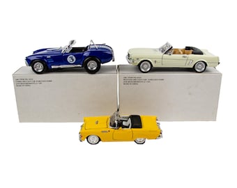 Assorted Sunnyside Ford Mustang Thunderbird Cobra Scale Diecast Model Car 3P Lot