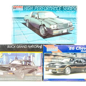 モノグラム 1/24 ビュイック グランド ナショナル 2765 GNX 2784 86 シボレー モンテカルロ SS 2731