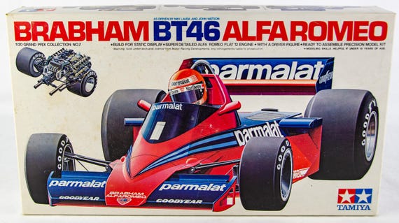 Tamiya Grand Prix Brabham BT46 Alfa Romeo Japan 1:20 Scale Model
