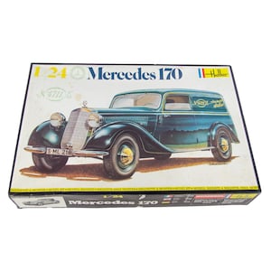 Heller 1:24 Scale Mercedes Benz 170 Plastic Model Car Building Kit #736