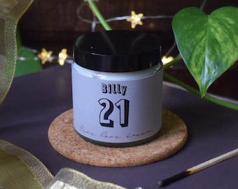 Luxurious 21st Birthday Scented Soy Candle: Personalized Jasmine Aromatherapy Gift for Milestone Celebration