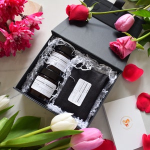 Set de regalo de relajación de spa orgánico: caja de baño y bienestar natural y ecológica para hombres y mujeres