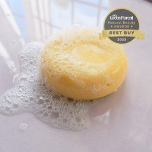 Luxury vegan citrus burst solid shampoo bar for normal hair - SLS & SLES free - cruelty free - natural haircare