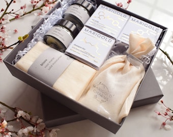 Deluxe Relaxation & Wellness Pamper Gift Set - natural skincare - natural haircare - solid shampoo bar - plastic free