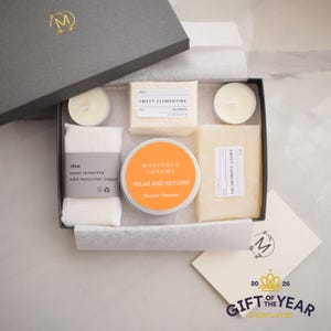 Set de regalo orgánico para spa en la ducha / Champú sólido y vaporizador de ducha / Caja de mimos con aromaterapia natural