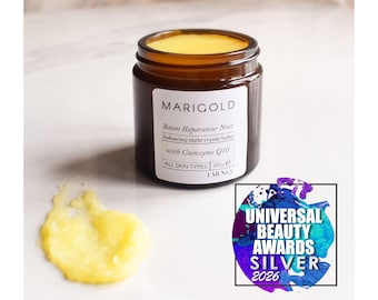 Bálsamo reparador nocturno Bakuchiol: cuidado natural y calmante para una piel limpia e hidratada.