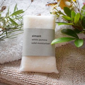 Luxury Organic Letterbox Spa Gift Set white jasmine solid moisturiser