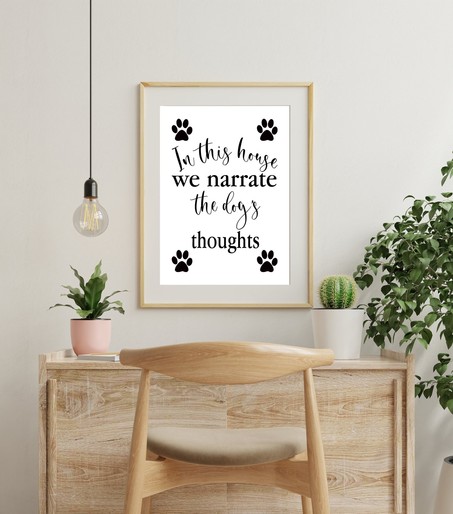 Funny dog wall art pet humor home decor printable wall sign | Etsy