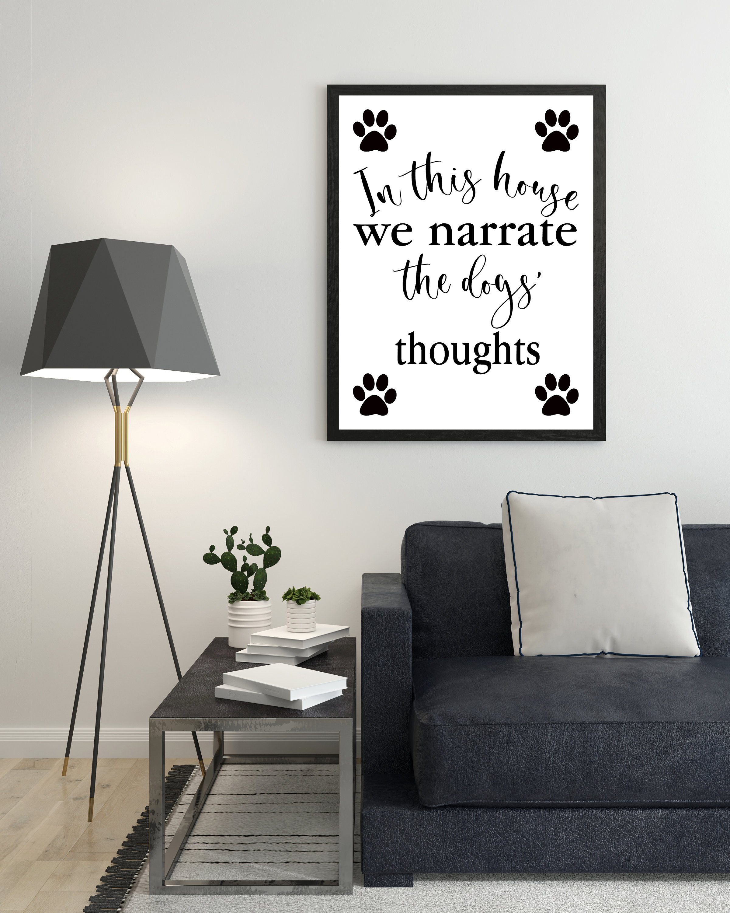 Funny dog wall art pet humor home decor printable wall sign Etsy