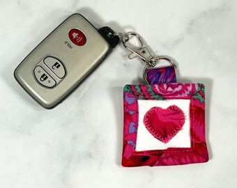 Love Keychain, Preppy Boho Keychain, Plush Keychain, Love Token with Poem Card, Bag Charm, Heart Shaped Keychain, Grandma Keychain Gift Idea