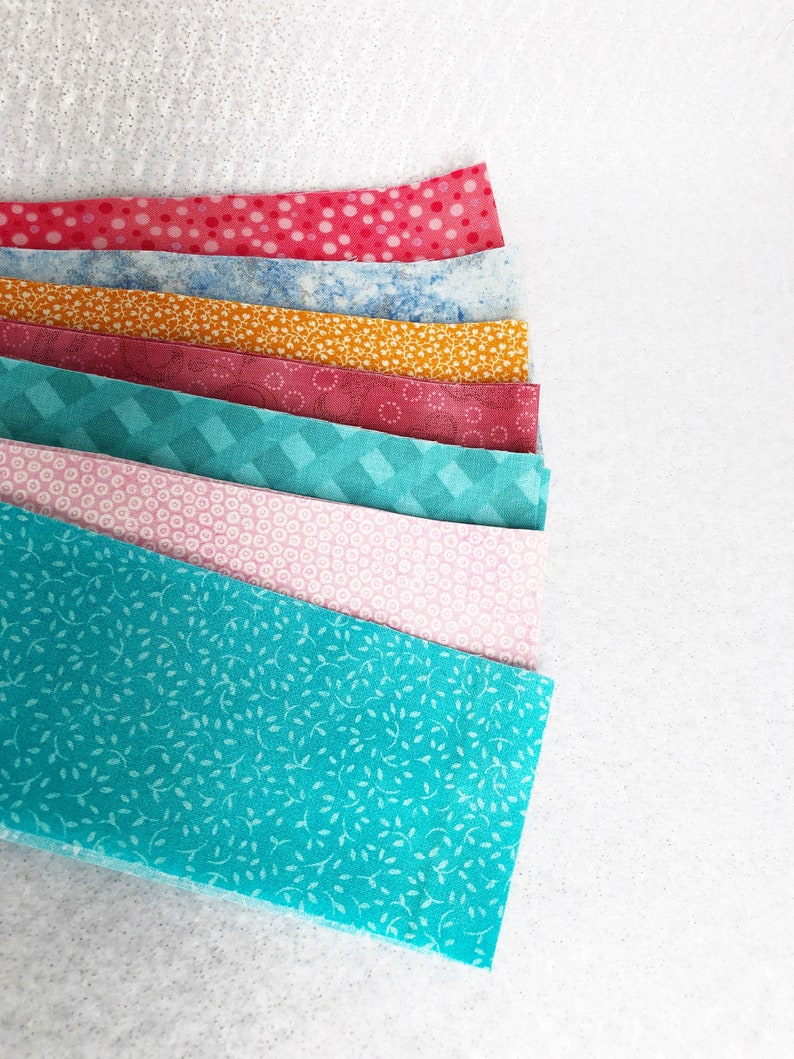 Jelly Roll Fabric Quilting Fabric Strips Multi Color Etsy