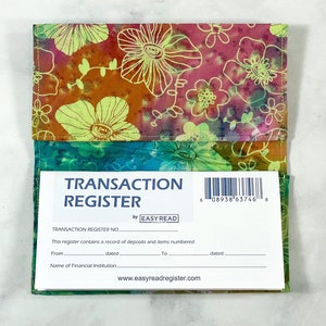 Funda para chequera para mujer, funda de tela para chequera, portadocumentos para cheques duplicados y registradoras, billetera para cheques con diseño floral, regalo para Gigi