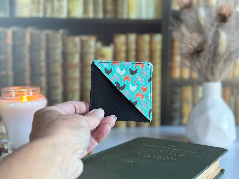 Custom Bookmarks With Saying Insert, Chicken Lady Gift, Cute Fabric ...