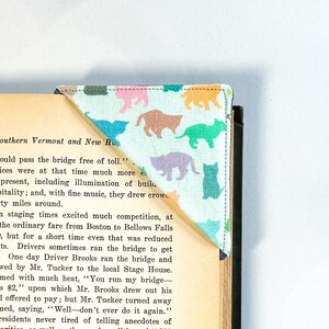 Cat Bookmark for The Cat Lover, Fabric Corner Bookmark, Veterinarian and Vet Tech Gift, Unique Kitten Book Marker for Readers and Pet Parent image 5