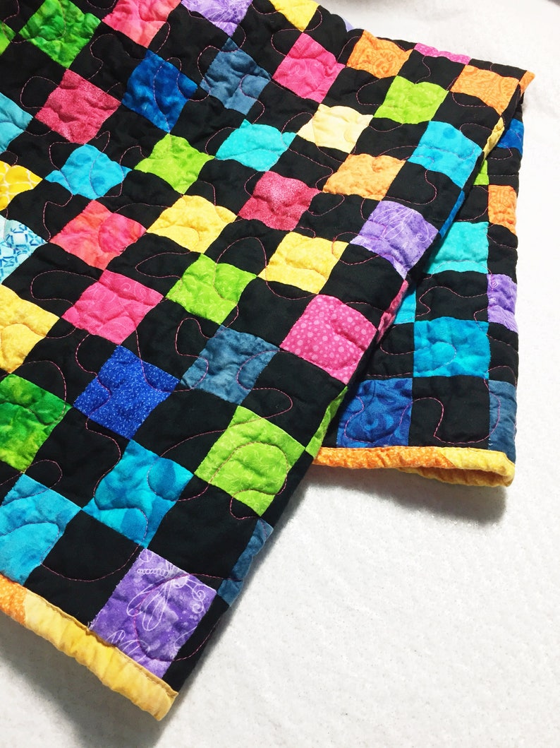 Baby Quilt Handmade Quilted Wall Hanging Nursery Decor Etsy