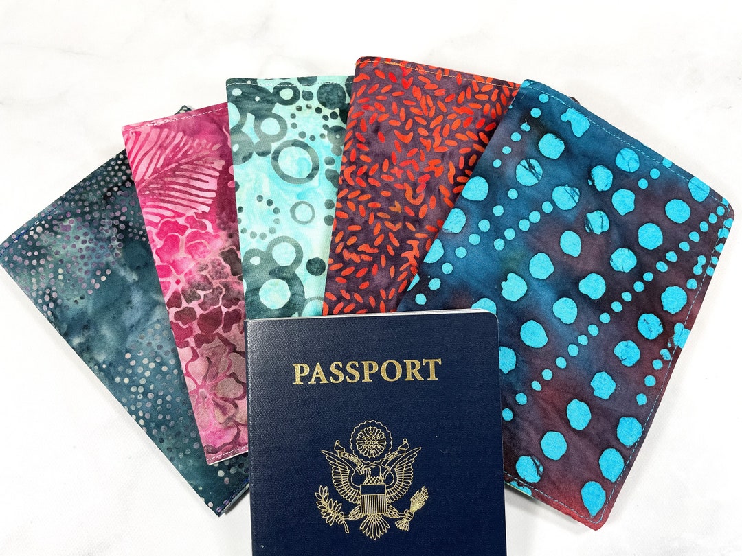 Cotton Field Fabric Passport Holder
