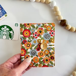 Porta tarjetas de regalo, billetera para tarjetas de regalo, porta tarjetas de presentación, porta tarjetas de crédito, organizador de carteras o bolsos, billetera delgada y colorida para mujer para tarjetas
