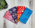 Checkbook Wallet, Checkbook Cover, Batik Fabric Checkbook, Checkbook Register Holder, Checkbook Cover for Women, Holder for Duplicate Checks