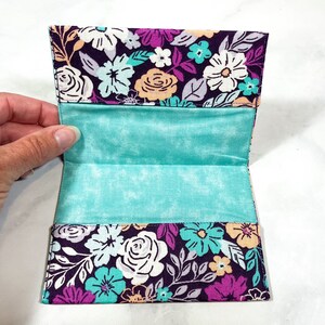 Mini Composition Notebook Cover, Floral Notebook for Women, Small Travel Journal, Reusable Book Covers, Unique Handmade Gift for Mom bild 5