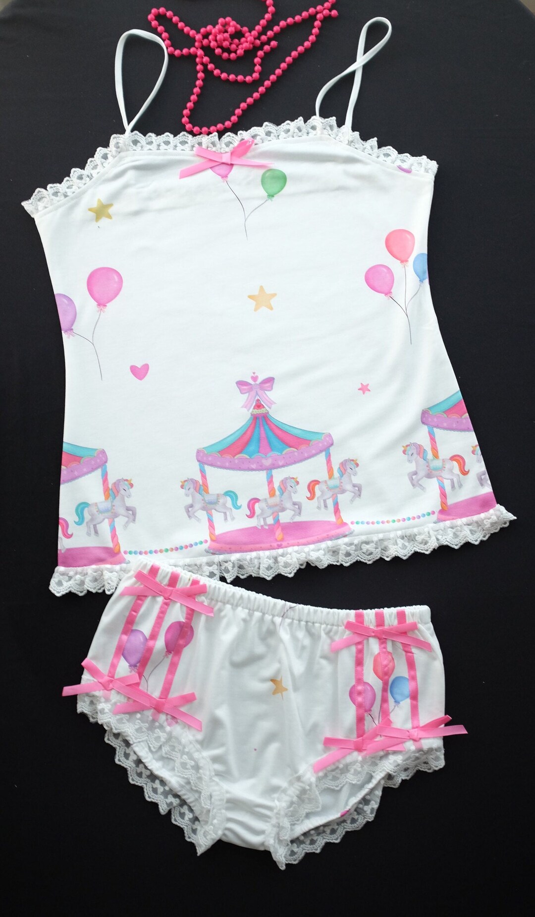 Ruby Victoria Bee Horses Carousel Roundabout Balloons Panties Knickers