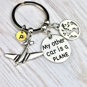 Personalized Flight Attendant Keychain - Airline Pilot Cabin Crew Gift