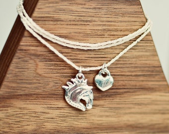 Horse Sterling Silver Necklace, Equestrian Jewellery For Her