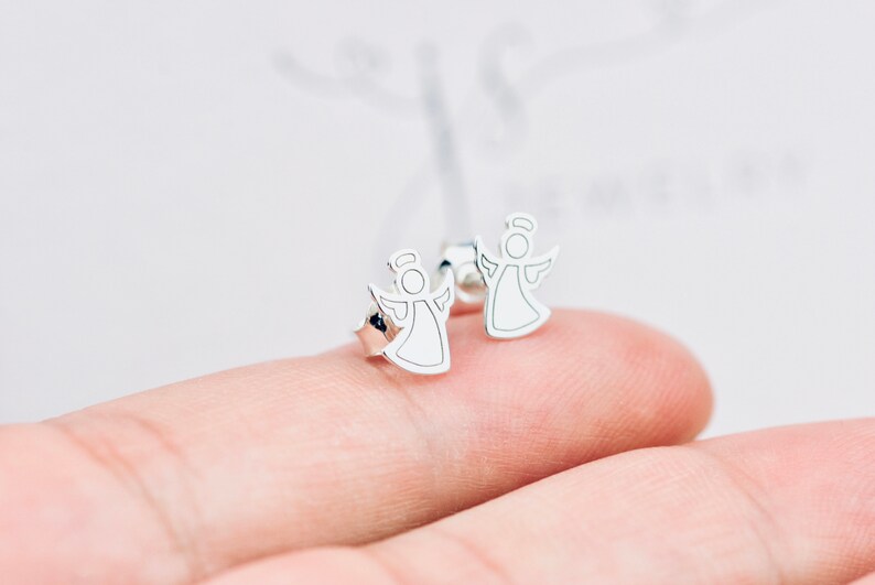Örhängen i sterlingsilver med änglar: AG925 smycken bild 3