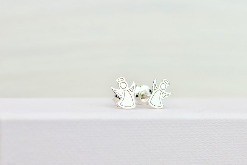 Örhängen i sterlingsilver med änglar: AG925 smycken bild 1