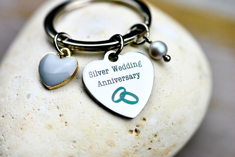 25th Silver wedding Anniversary Gift for her Wedding Silver Etsy