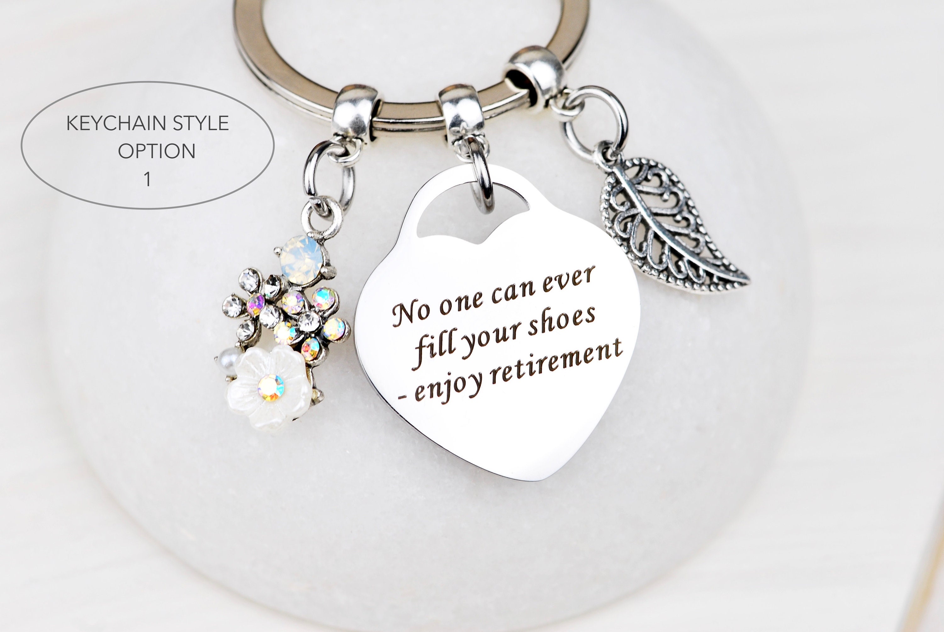 Retirement Gift, Retirement gift for woman, Retirement keychain keyri…