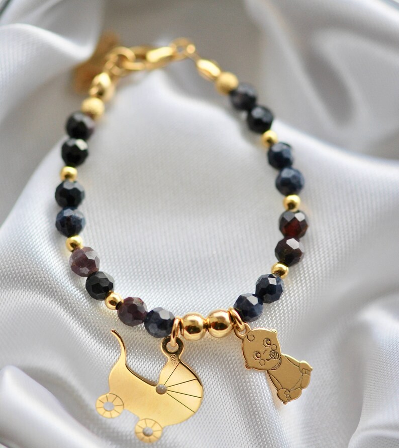 Baby boy Christening Baptism bracelet newborn bracelet Etsy