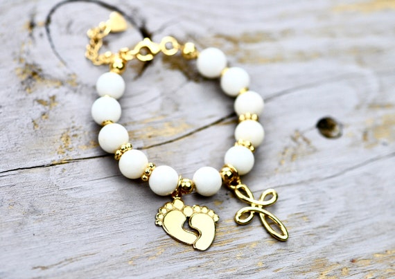 baptism baby bracelet