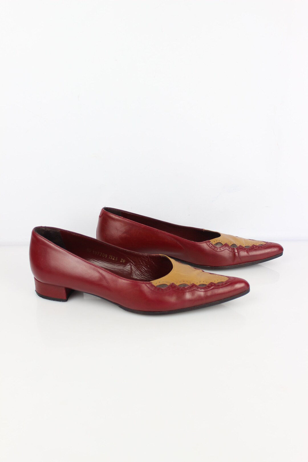 Bottes Vintage 1982 Attilio Curione Pour Minelli - Bordeaux - Taille 38 Italie - Talon Haut