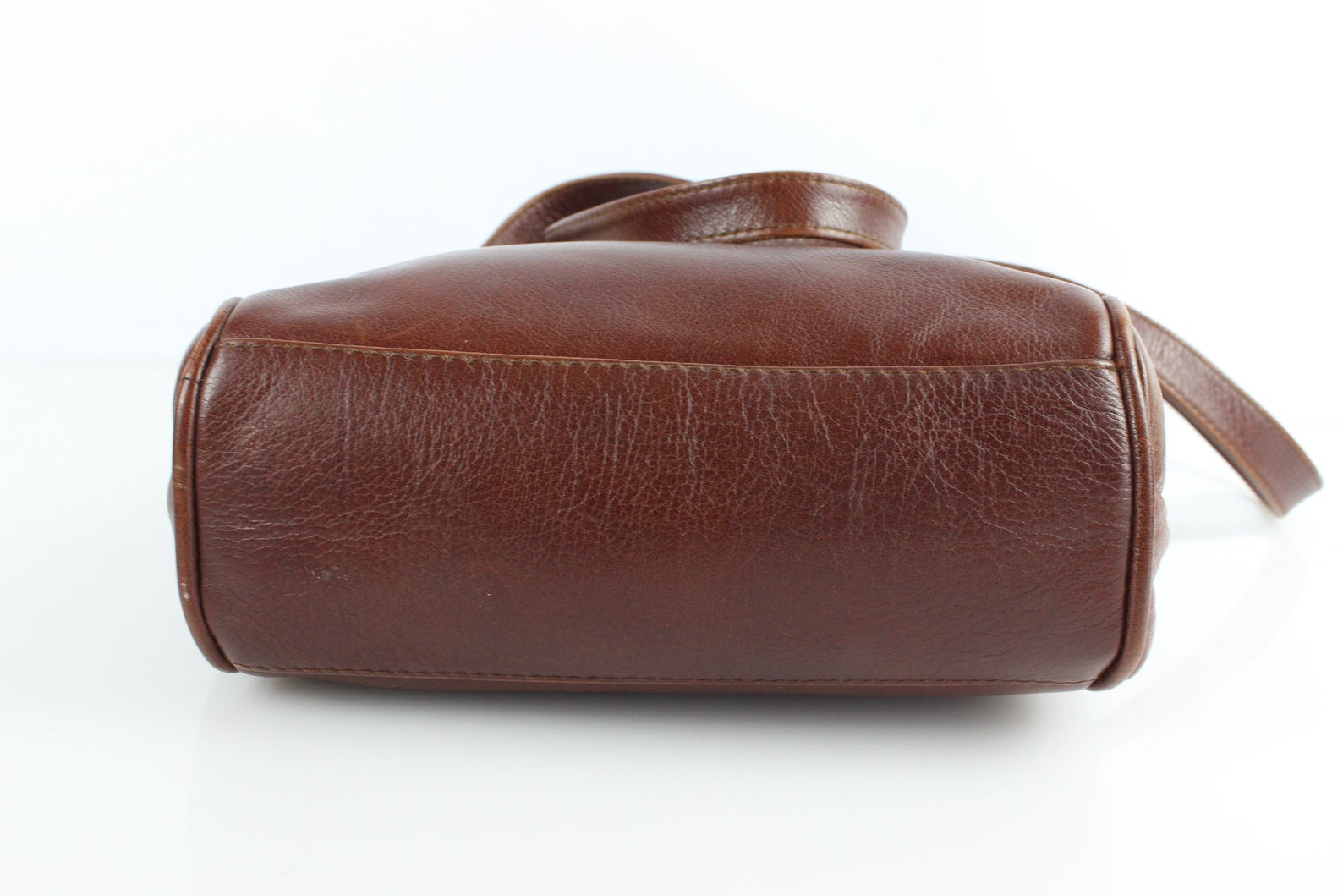 VINTAGE HENRY SAXEL Brown leather bag Worn Shoulder Very good | Etsy