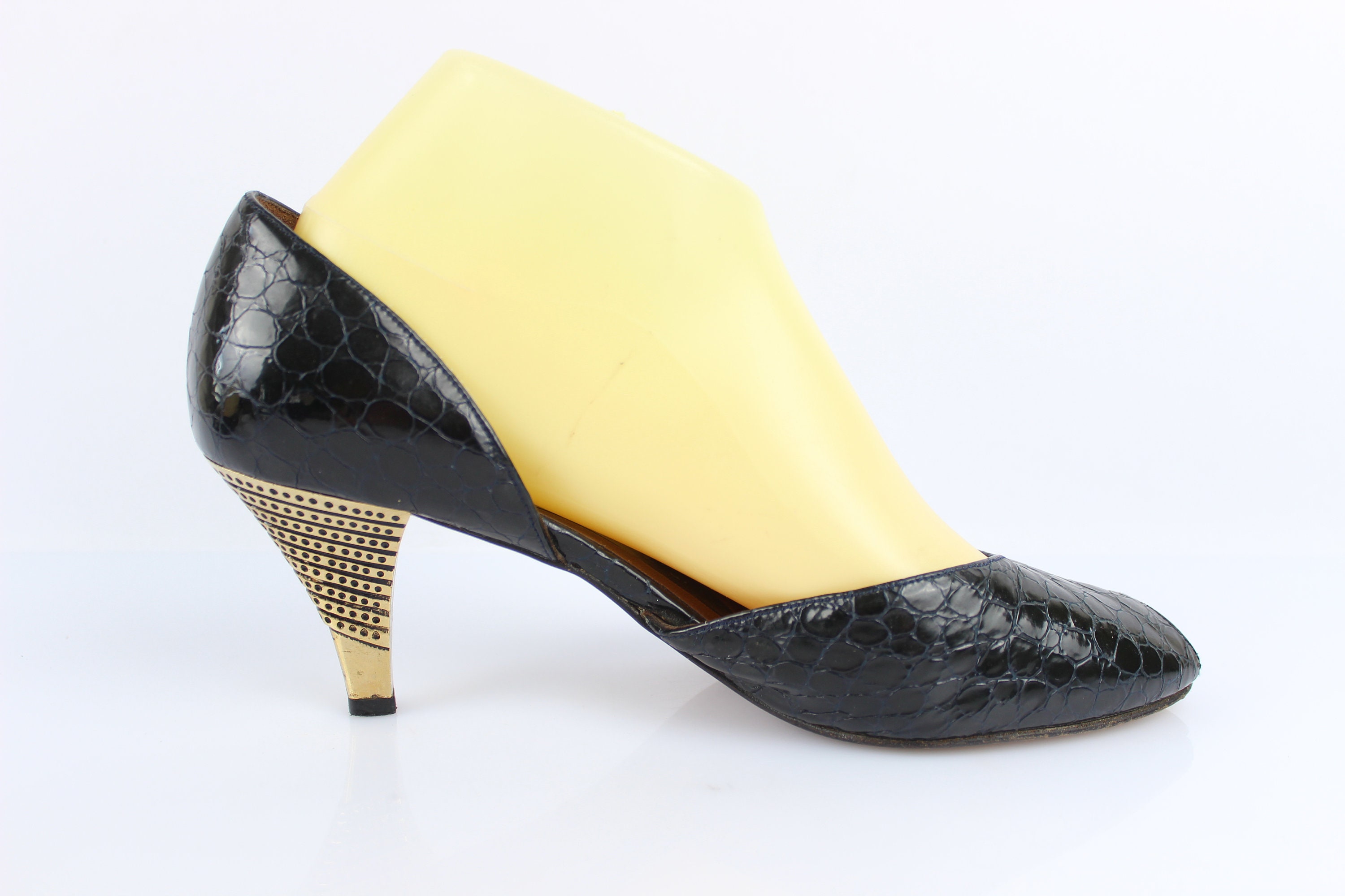 Vintage PETER KAISER Pumps All Patent Leather Black Uk 5.5 Fr - Etsy UK