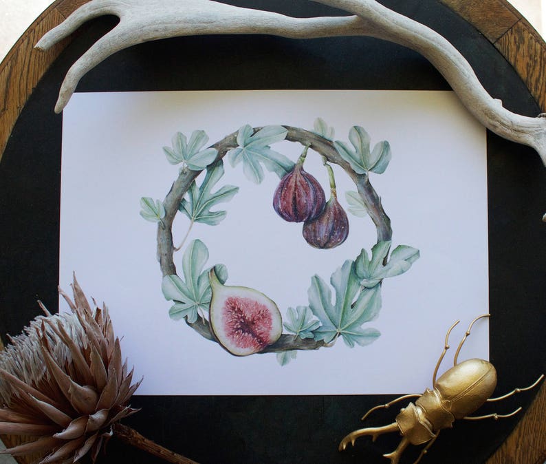 Fig Wreath Print image 2