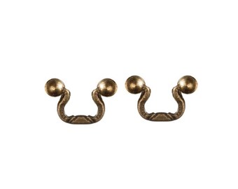 4Pcs of 1:12 dollhouse miniature drawer handles drawer pulls BF