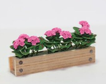 Details about / 1:12 Scale Wooden Window Box Trough Tumdee Dolls House Outdoor Flower Planter 95