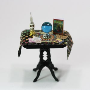 Dollhouse Miniature Fortune Tellers Table