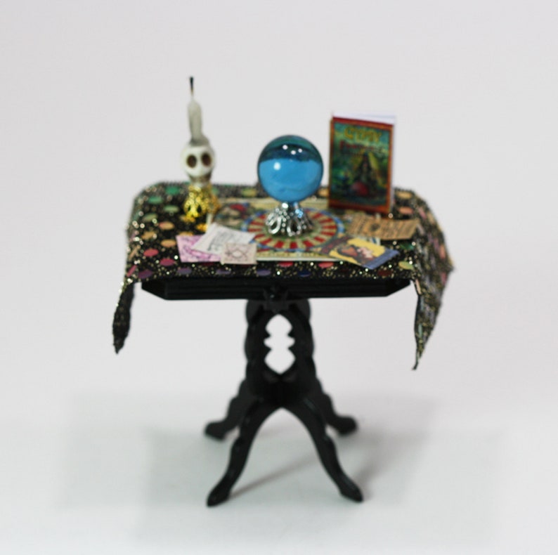 Dollhouse Miniature Fortune Tellers Table Etsy