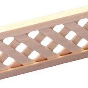 Dollhouse Miniature Wood Porch Lattice Panel