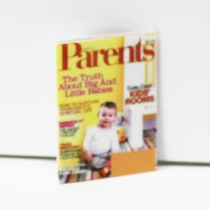Dollhouse Miniature Famous Parenting Magazine by Cindis Minis